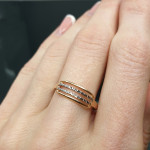  Gold ring with white gold details 2